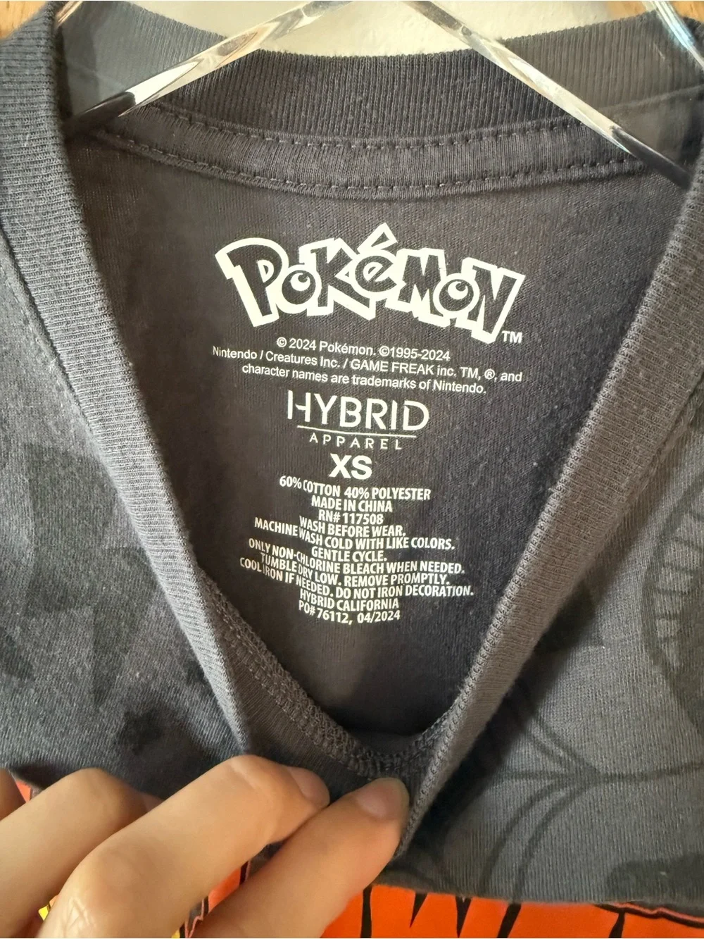 Pokémon Pikachu Happy Halloween Pumpkin Graphic Tee Boys XS Hybrid Apparel